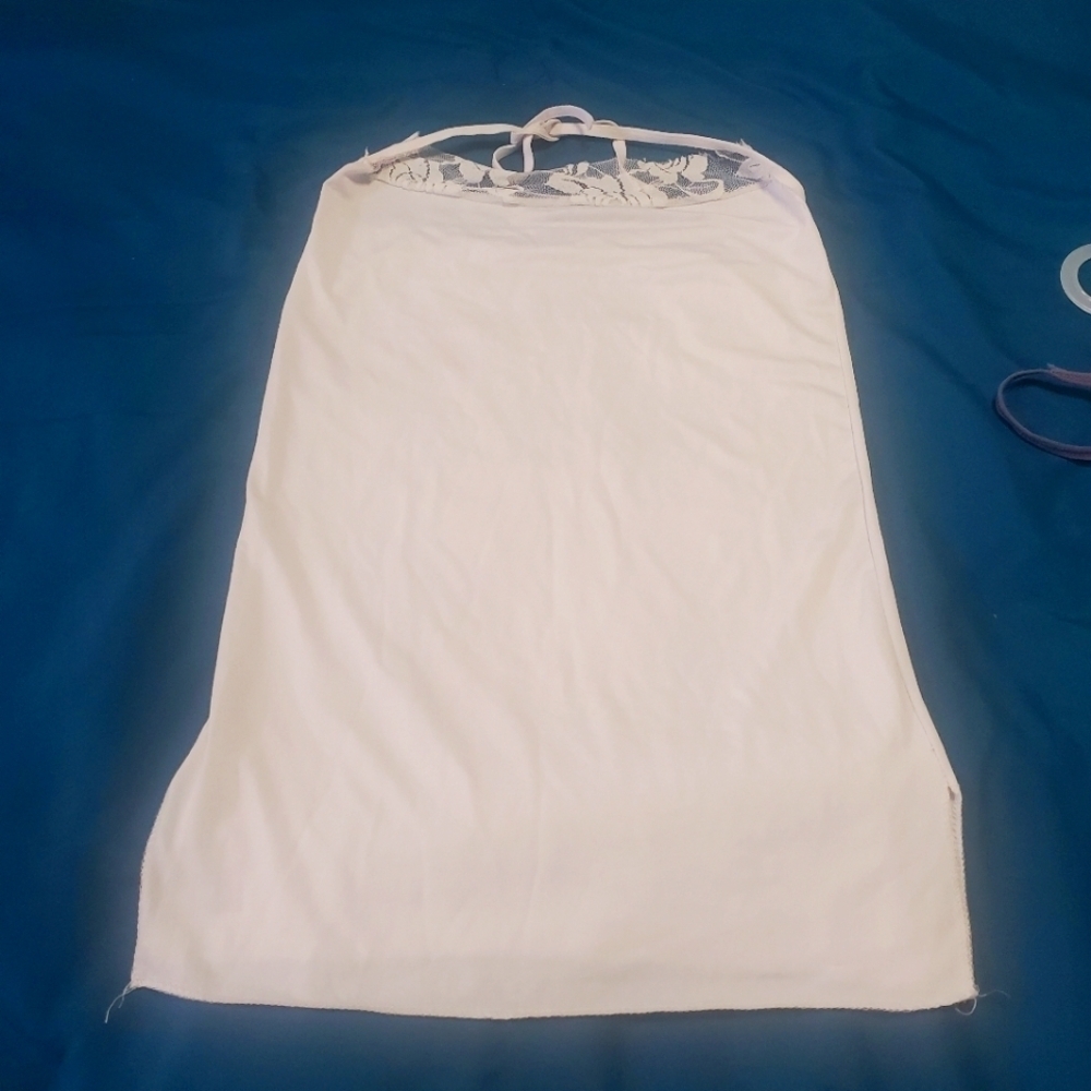 White baby dol lingerie  with neck straps‎